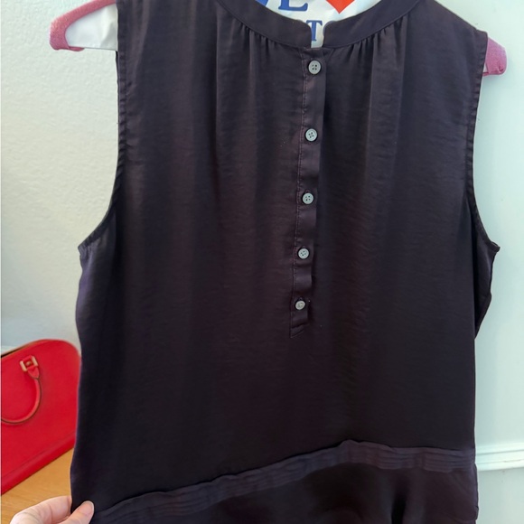 Banana Republic Deep Purple Sleeveless Blouse - Picture 2 of 10